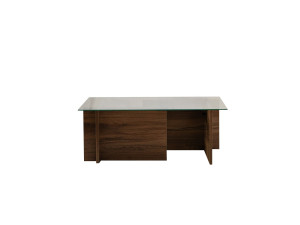 Mesa baja de madera "Vetrino" - 105 x 65 x 40 cm - Nogal
