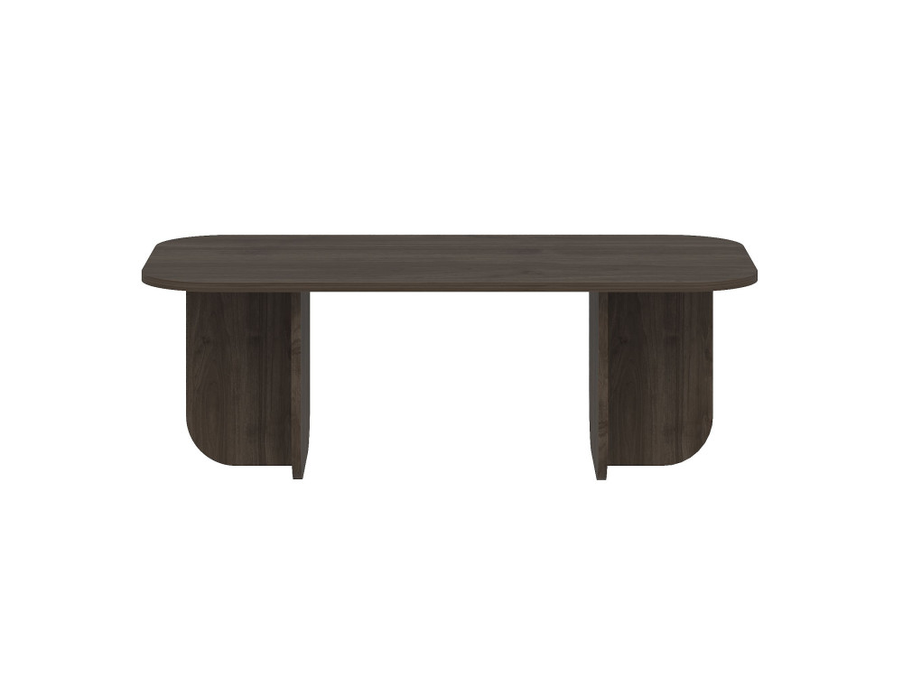 Mesa baja de madera "Becaj" - 120 x 60 x 41 cm - Nogal
