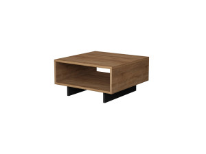 Mesa baja de madera "Hola" - 60 x 60 x 32 cm - Roble-Antracita