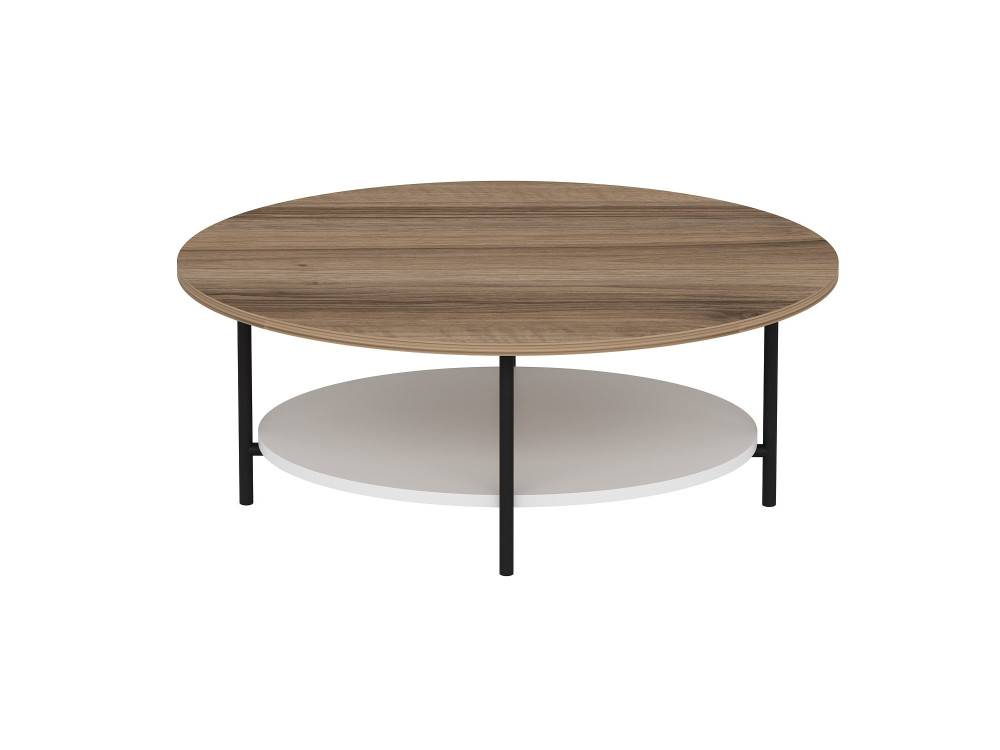 Mesa baja de madera "Elis" - 90 x 60 x 36 cm - WhiteOak