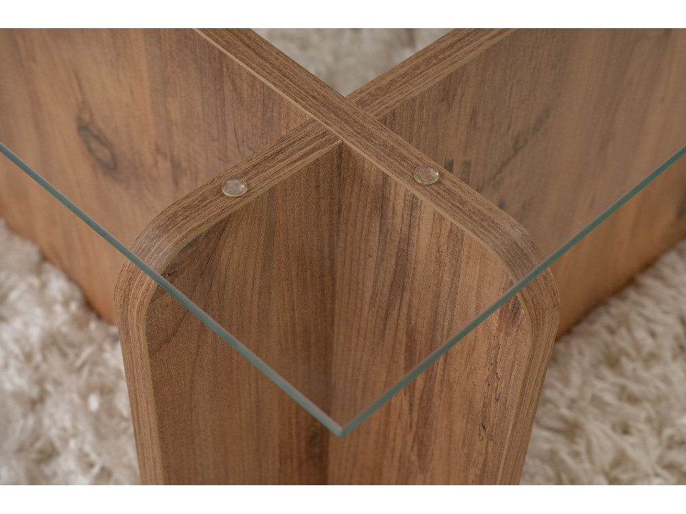 Mesa baja de madera "Flavio" - 105 x 65 x 30 cm - Pino Atlántico