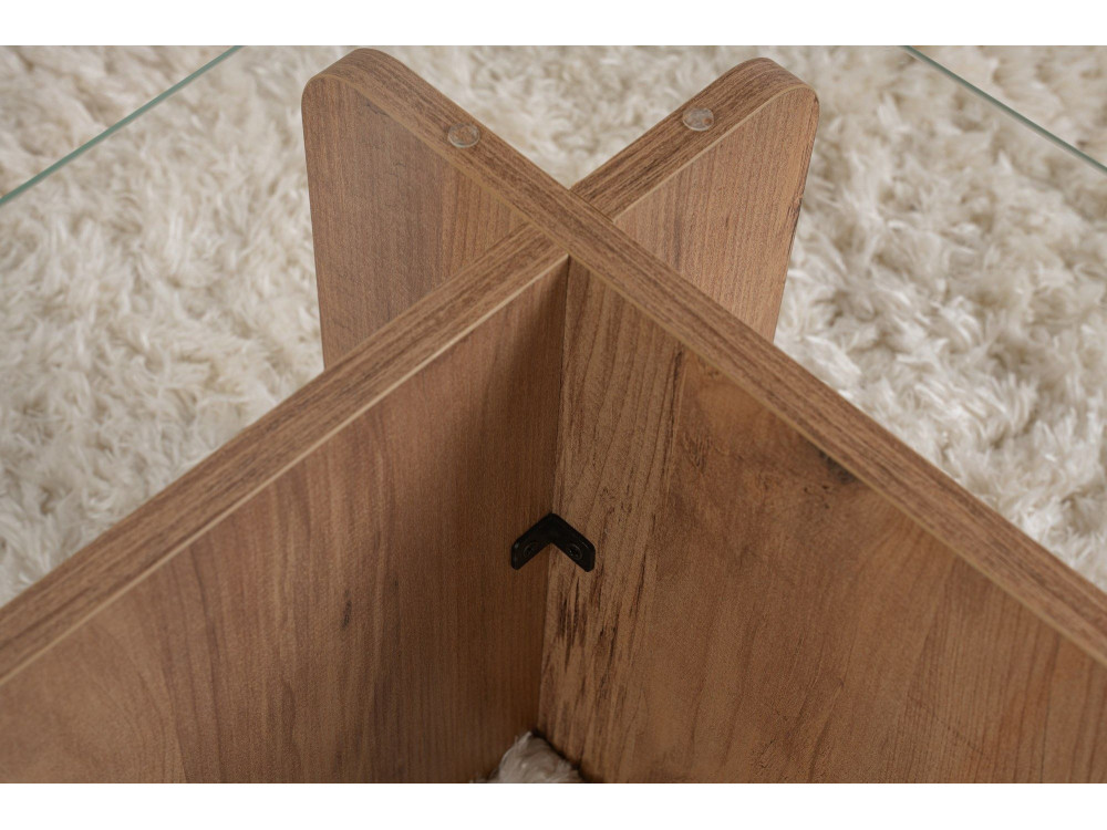 Mesa baja de madera "Flavio" - 105 x 65 x 30 cm - Pino Atlántico
