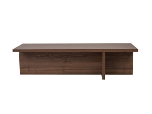 Mesa baja de madera "Harbor" - 120 x 45 x 30 cm - Nogal