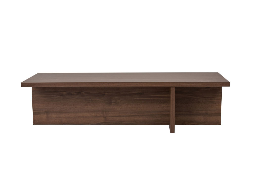 Mesa baja de madera "Harbor" - 120 x 45 x 30 cm - Nogal