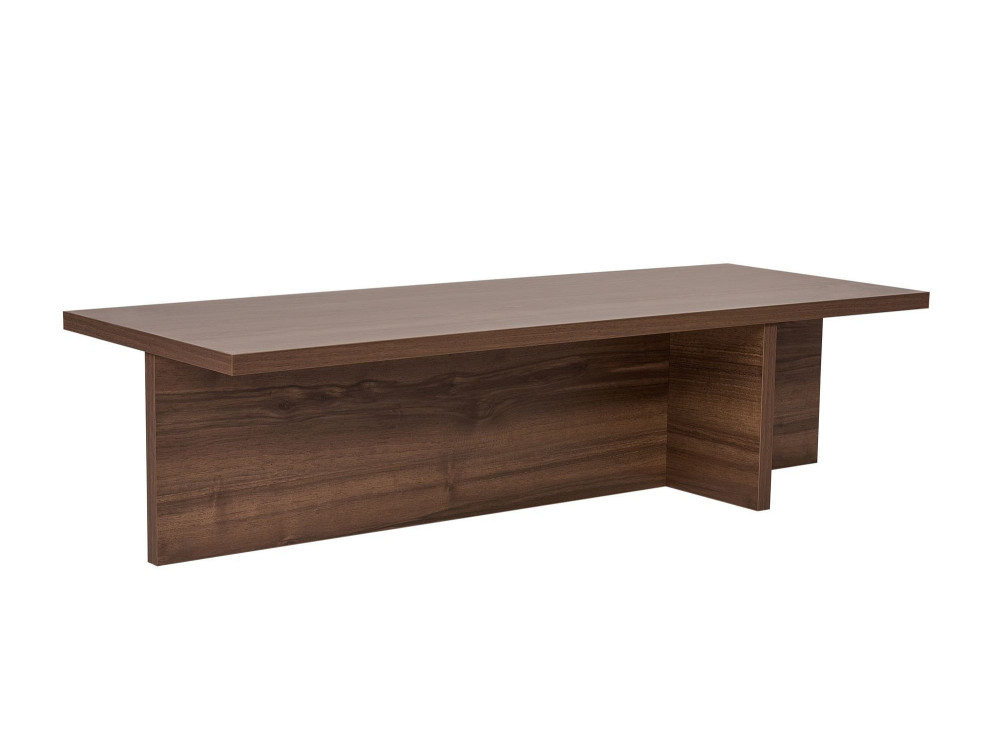 Mesa baja de madera "Harbor" - 120 x 45 x 30 cm - Nogal