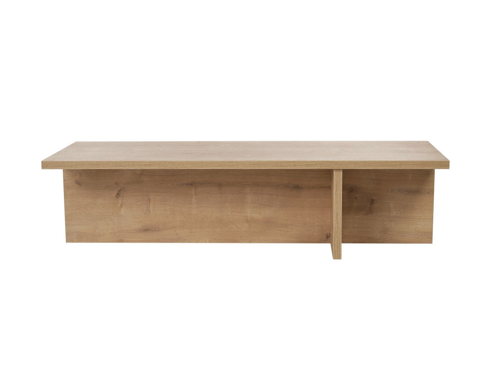 Mesa baja de madera "Harbor" - 120 x 45 x 30 cm - Roble zafiro