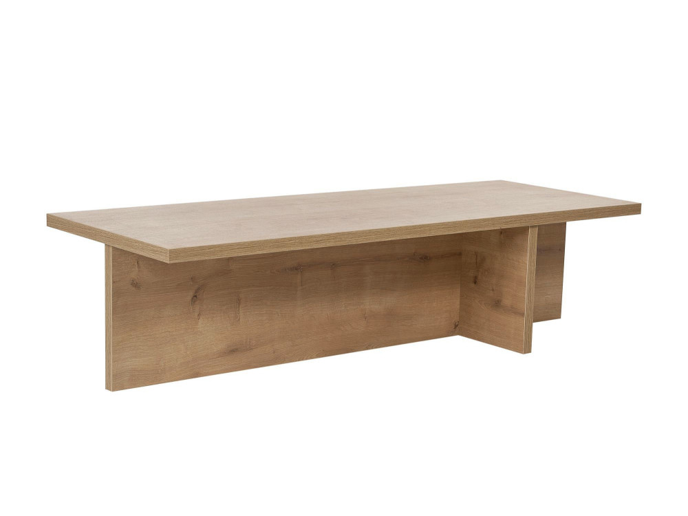 Mesa baja de madera "Harbor" - 120 x 45 x 30 cm - Roble zafiro