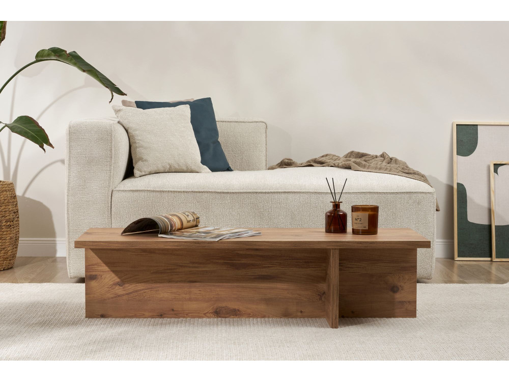 Mesa baja de madera "Harbor" - 120 x 45 x 30 cm - pino atlántico