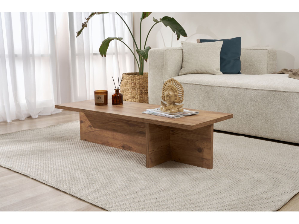 Mesa baja de madera "Harbor" - 120 x 45 x 30 cm - pino atlántico