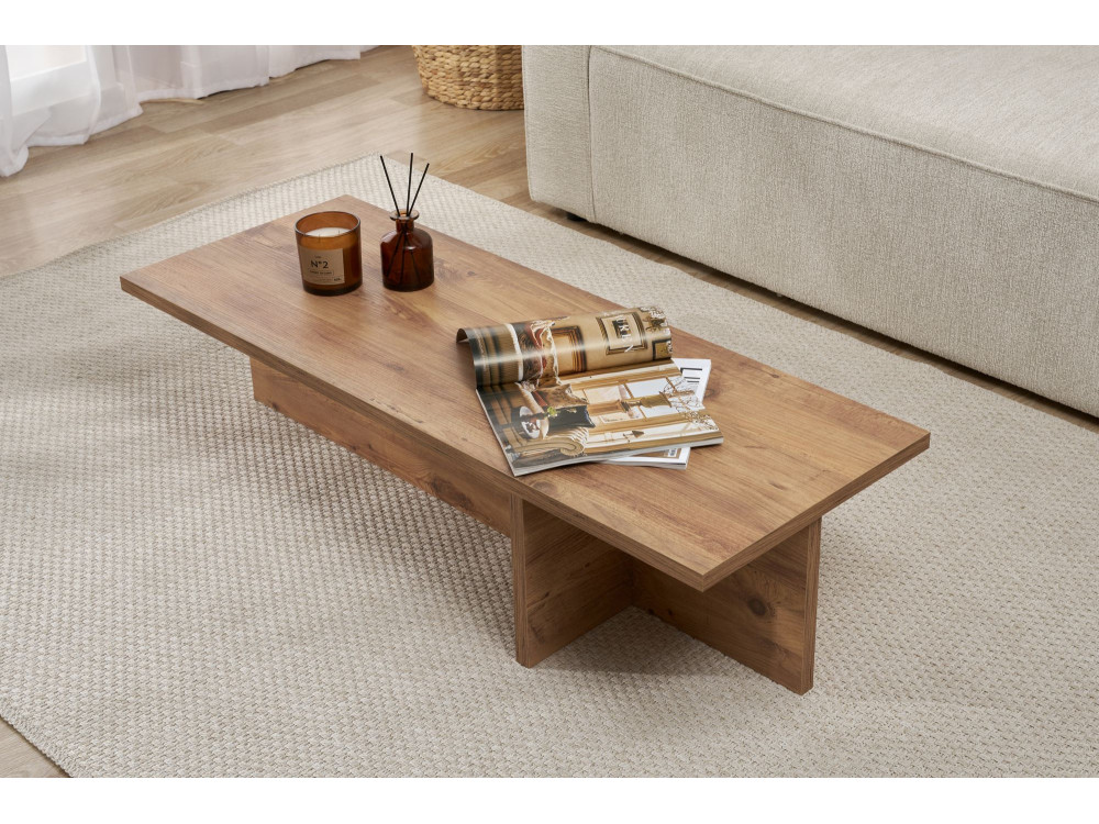 Mesa baja de madera "Harbor" - 120 x 45 x 30 cm - pino atlántico