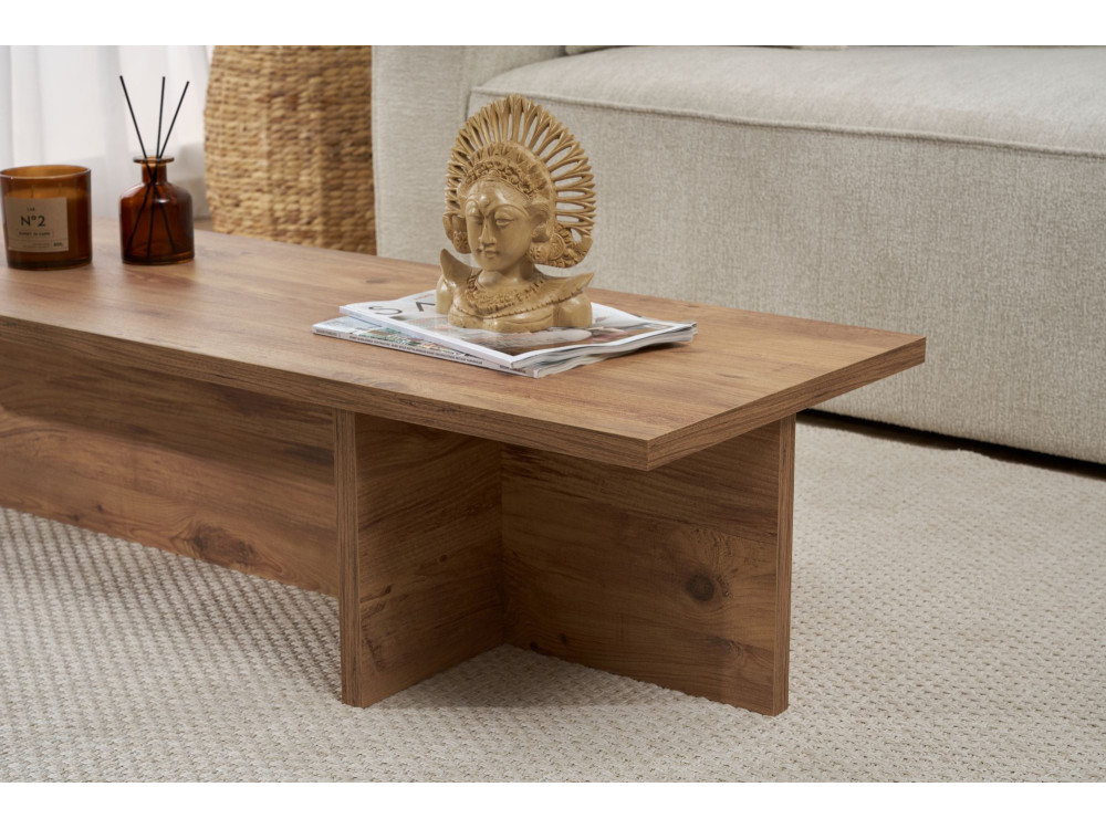 Mesa baja de madera "Harbor" - 120 x 45 x 30 cm - pino atlántico