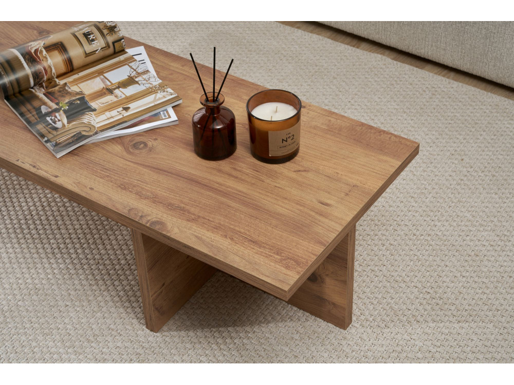 Mesa baja de madera "Harbor" - 120 x 45 x 30 cm - pino atlántico