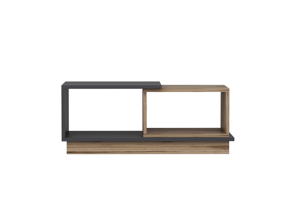 Mesa baja de madera "Consept" - 90 x 45 x 36 cm - Gris antracita