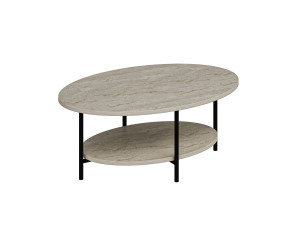 Mesa de centro de madera «Elis» - 90 x 60 x 36 cm - Travertino