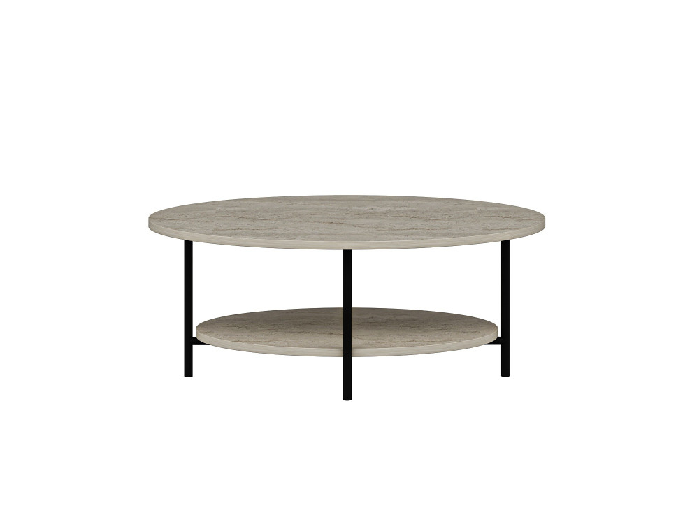 Mesa de centro de madera «Elis» - 90 x 60 x 36 cm - Travertino