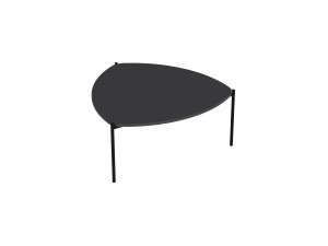 Mesa baja de madera "Lenny" - 90 x 89 x 40 cm - Antracita