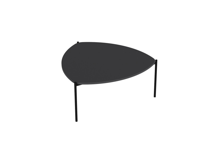 Mesa baja de madera "Lenny" - 90 x 89 x 40 cm - Antracita