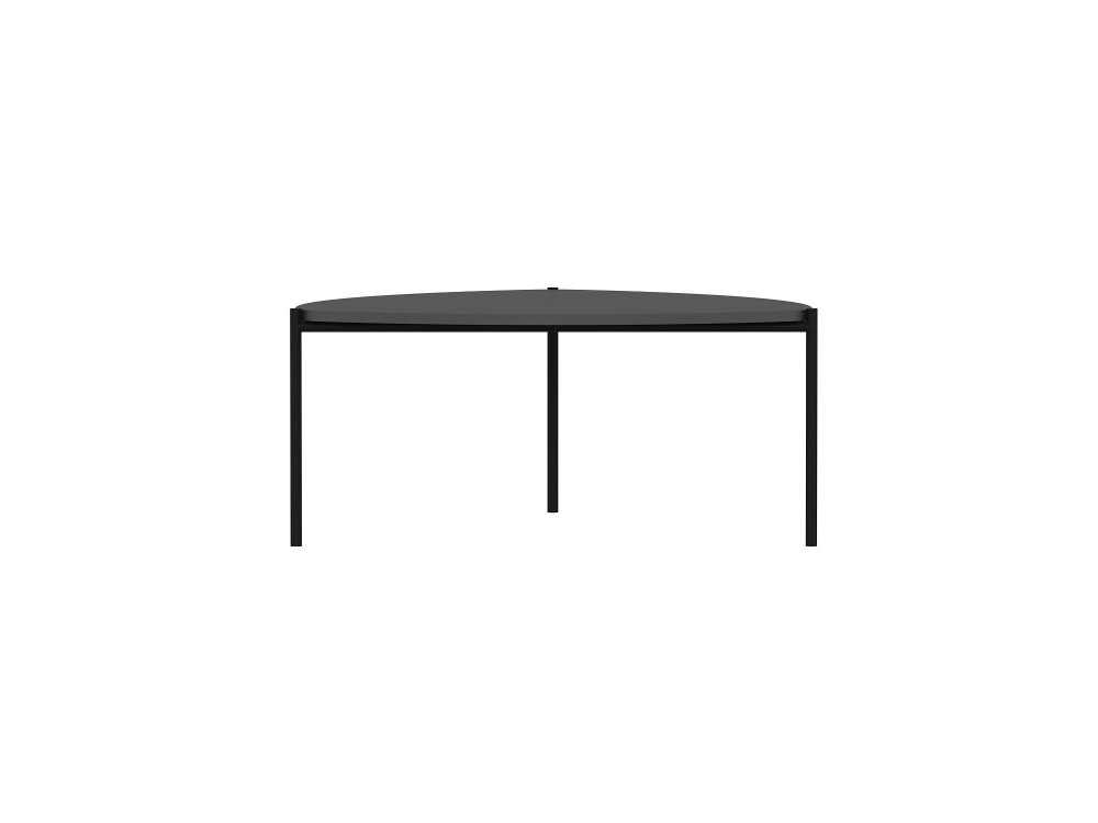 Mesa baja de madera "Lenny" - 90 x 89 x 40 cm - Antracita
