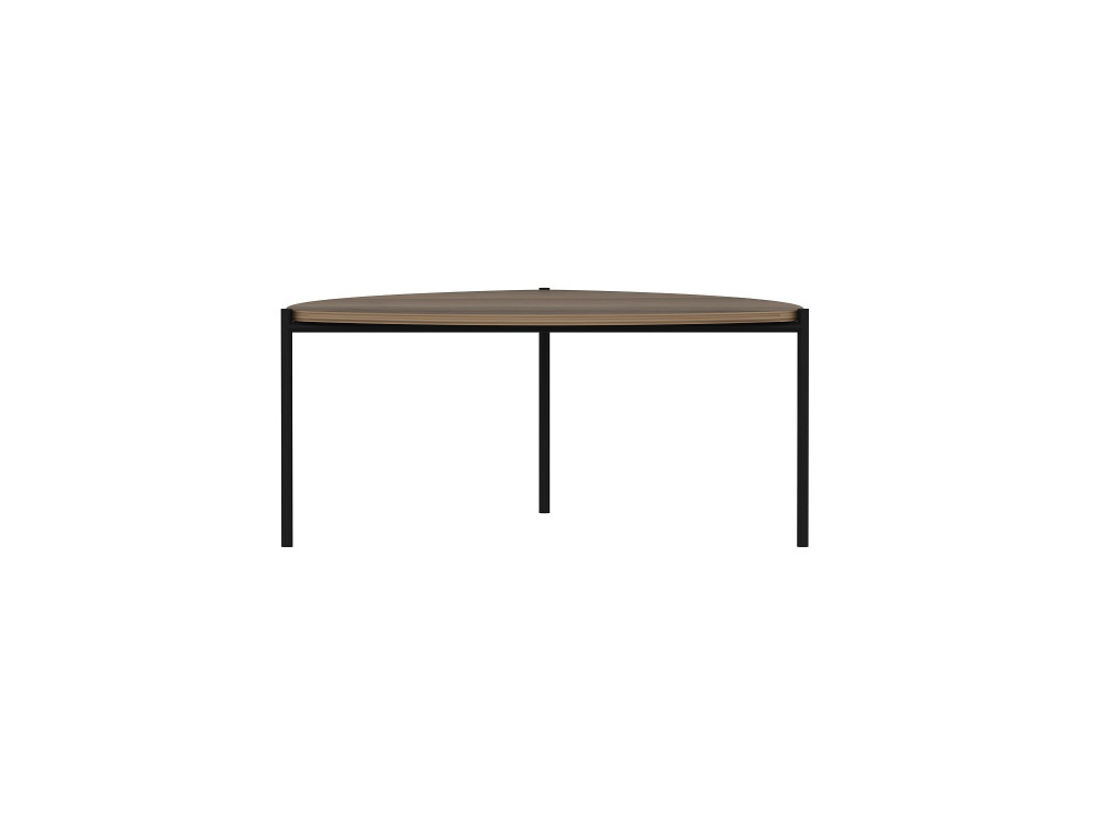 Mesa baja de madera "Lenny" - 90 x 89 x 40 cm - Nogal