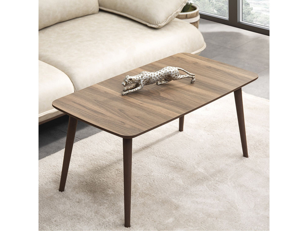 Mesa baja de madera "Luci" 100 x 53 x 45 cm - Nogal