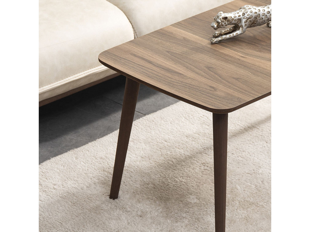 Mesa baja de madera "Luci" 100 x 53 x 45 cm - Nogal