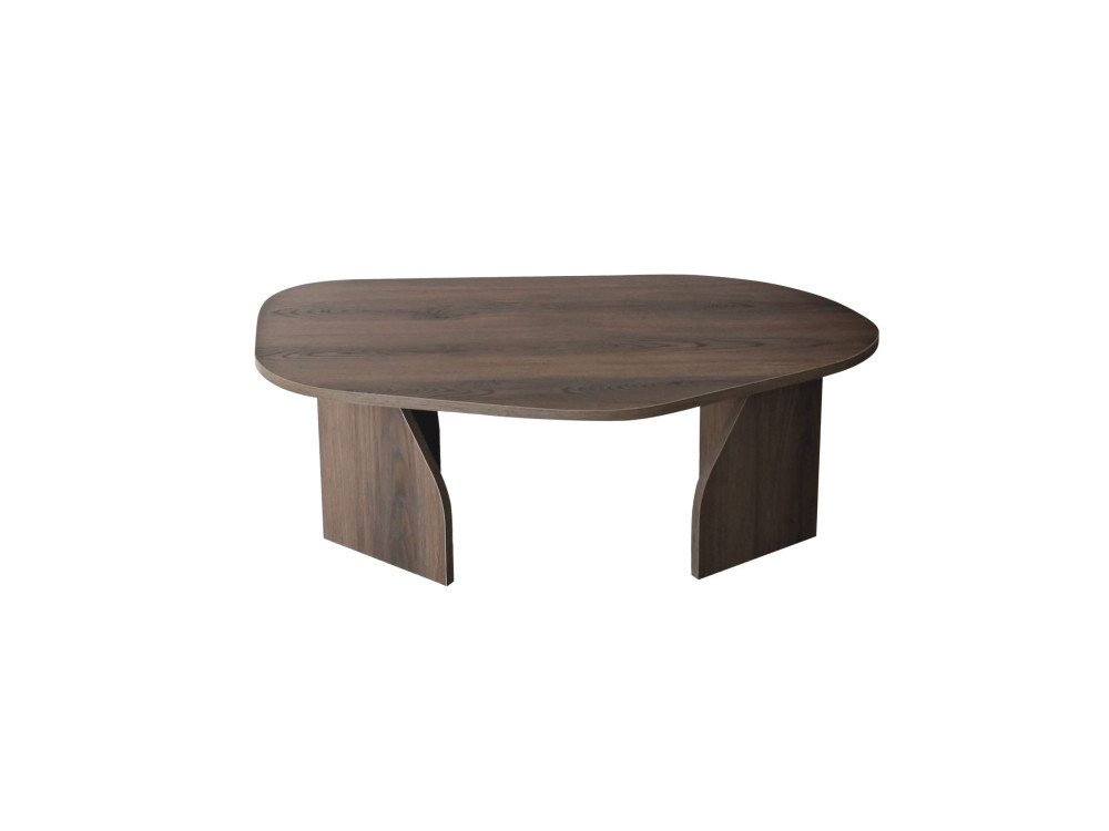 Mesa baja de madera "Rock" 100 x 60 x 35 cm - Nogal