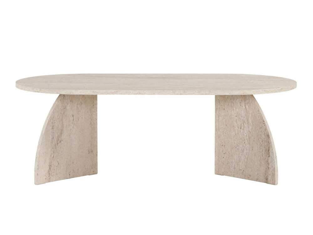 Mesa baja de madera "Melina" 120 x 60 x 40 cm - Travertino