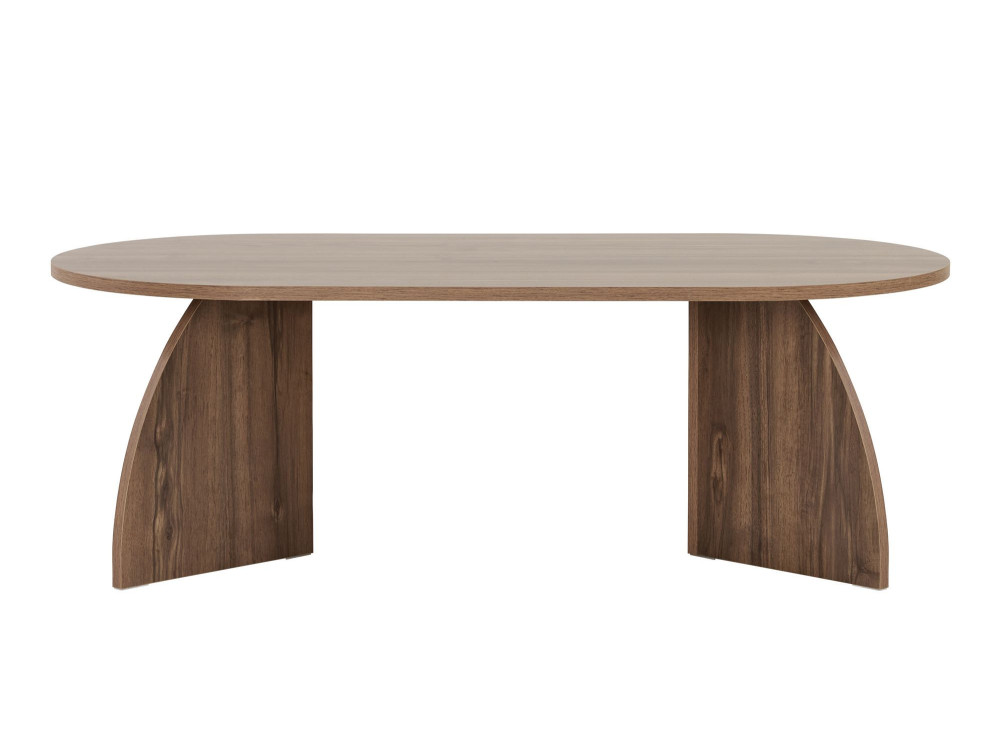 Mesa baja de madera "Melina" 120 x 60 x 40 cm - Nogal