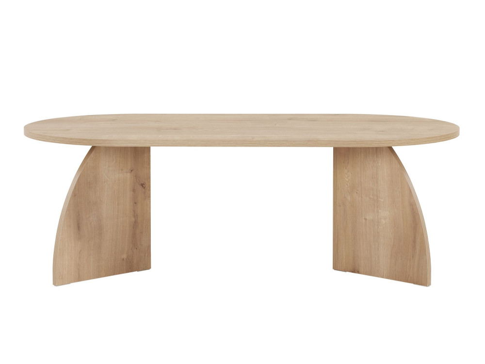 Mesa baja de madera "Melina" 120 x 60 x 40 cm - Roble zafiro