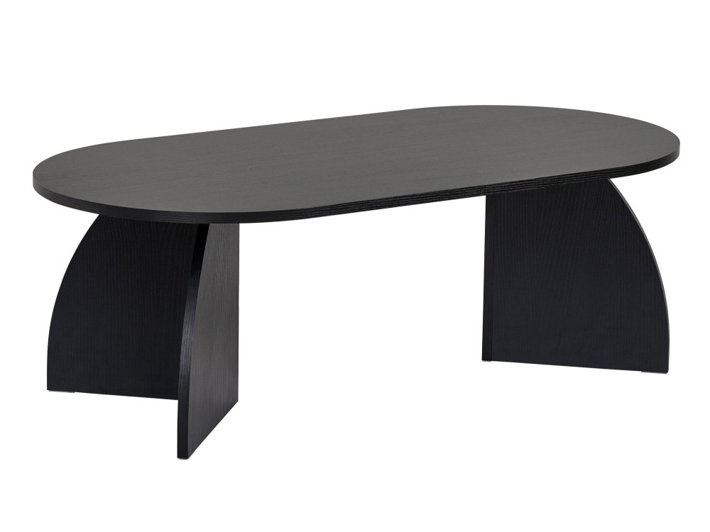 Mesa baja de madera "Melina" 120 x 60 x 40 cm - Madera negra