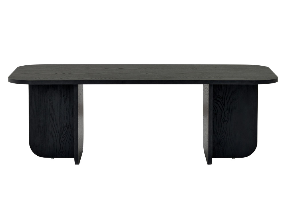 Mesa baja de madera "Akira" 120 x 60 x 41 cm - Madera negra