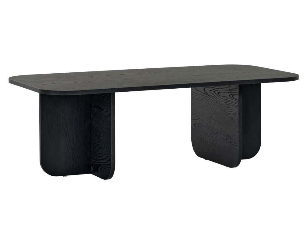 Mesa baja de madera "Akira" 120 x 60 x 41 cm - Madera negra