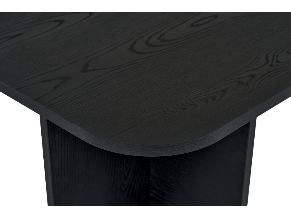 Mesa baja de madera "Akira" 120 x 60 x 41 cm - Madera negra