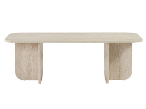 Mesa baja de madera "Akira" 120 x 60 x 41 cm - Travertino