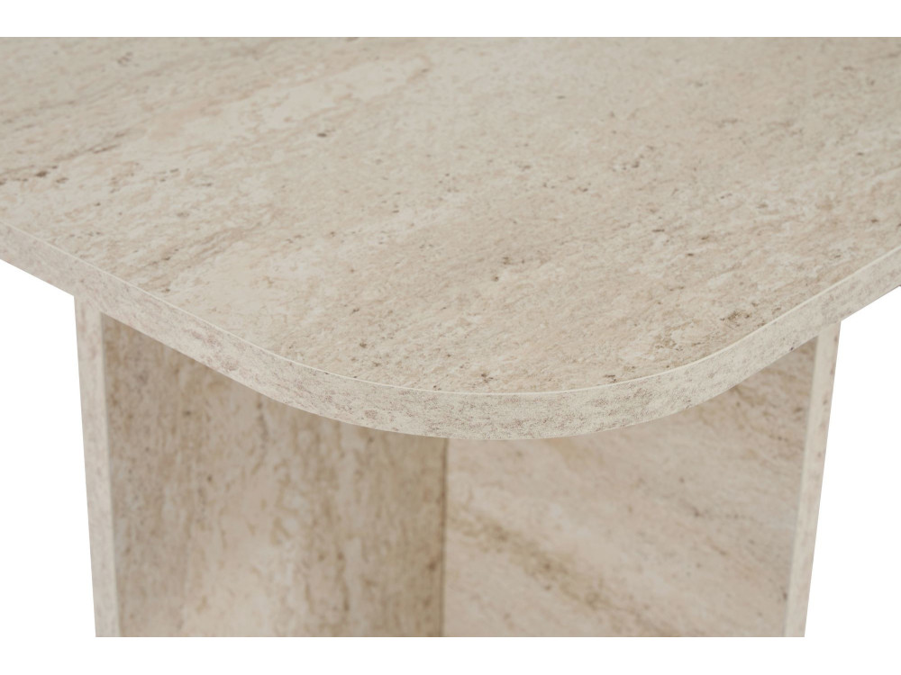Mesa baja de madera "Akira" 120 x 60 x 41 cm - Travertino
