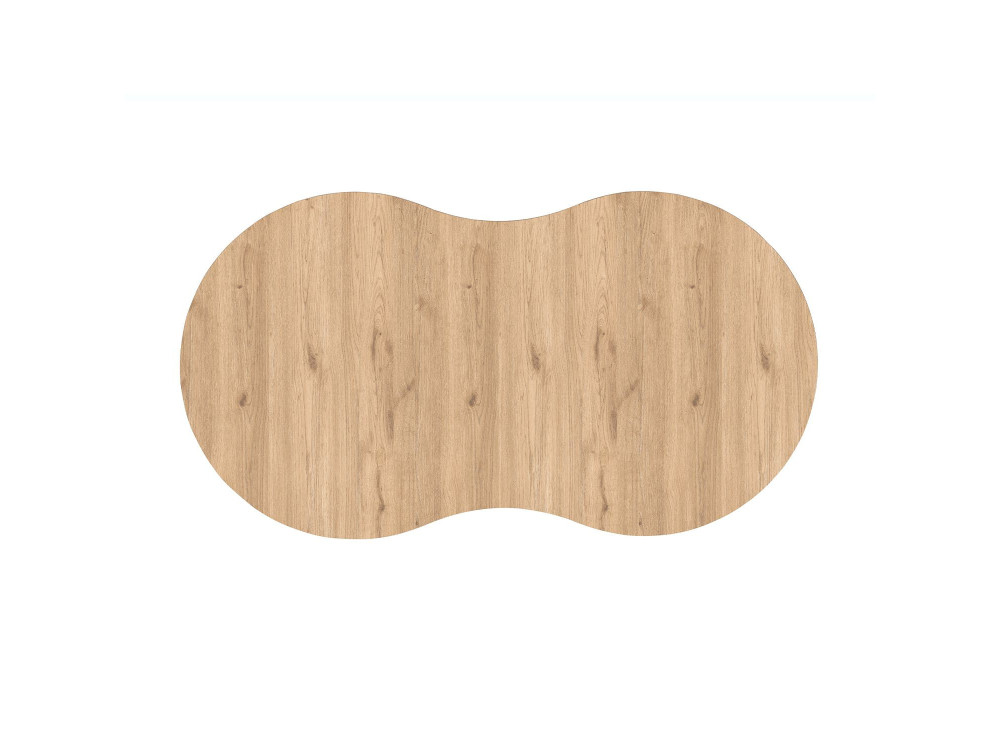 Mesa baja de madera "Moon" 99 x 54 x 45 cm - Roble