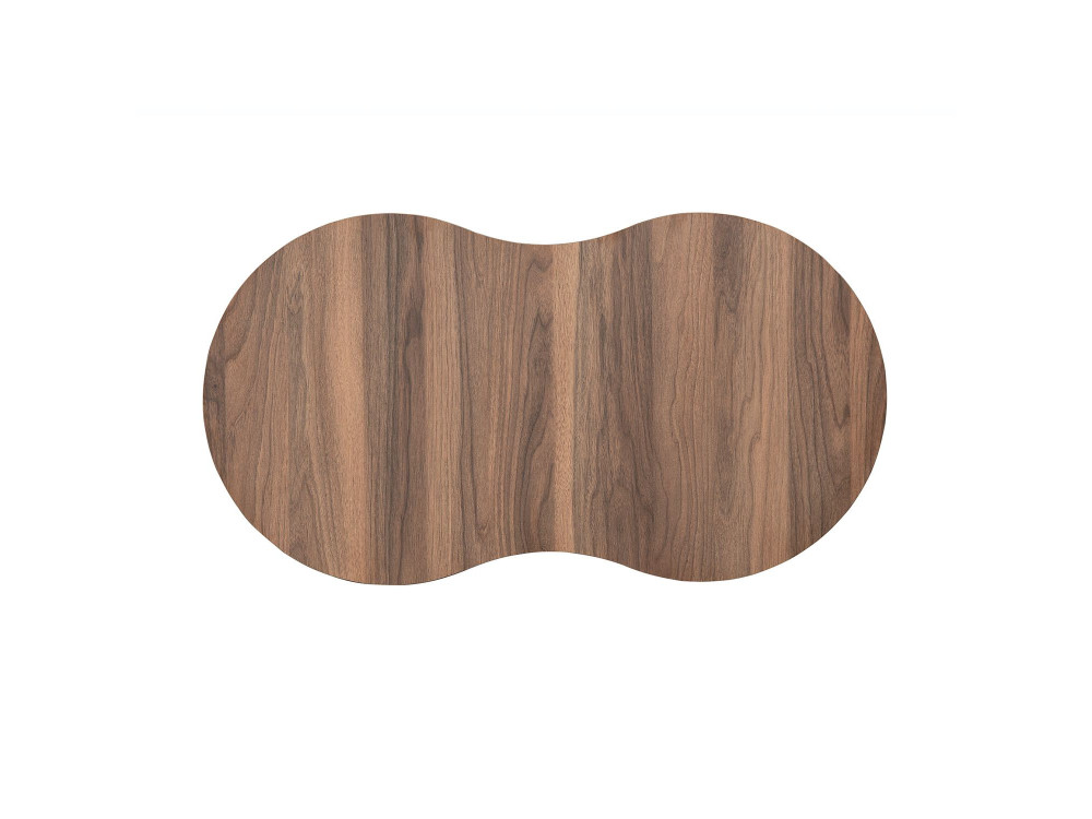 Mesa baja de madera "Moon" 99 x 54 x 45 cm - Nogal