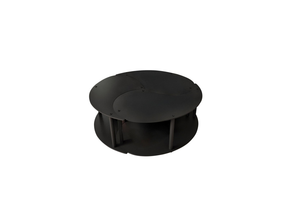 Juego de mesa baja de madera "Yin" 70 x 70 x 38 cm - Negro