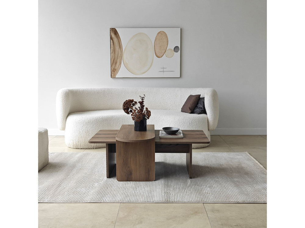 Juego de mesa baja de madera "París" 105 x 60 x 35 cm - Bronce
