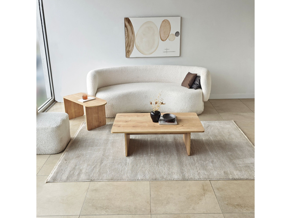 Juego de mesa baja de madera "París" 105 x 60 x 35 cm - Bronce