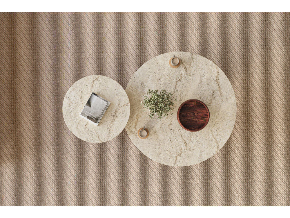 Juego de mesa baja de madera "Private" 70 x 70 x 40 cm - Travertino
