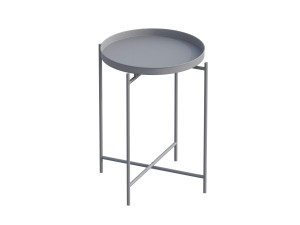 Mesa baja de metal "Sheby" 46 x 46 x 56 cm - Gris
