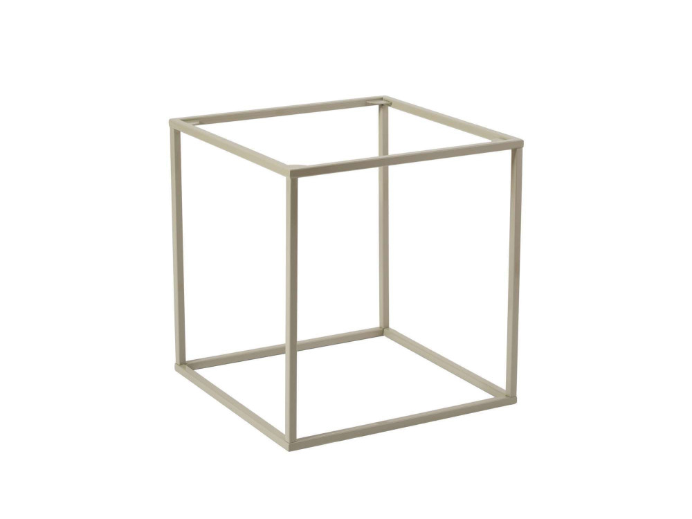 Mesa baja de metal "Koala" 45 x 45 x 52 cm - Topo