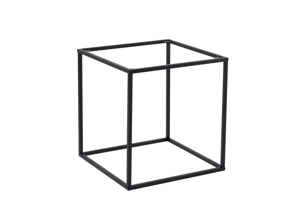 Mesa baja de metal "Koala" 45 x 45 x 52 cm - Negro