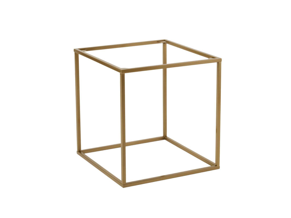 Mesa baja de metal "Koala" 45 x 45 x 52 cm - Oro