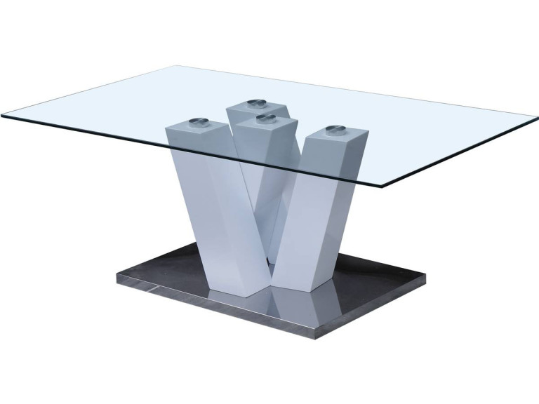 Mesa de centro "Gaya" - 110 x 60 x 40 cm - Lacado Blanco