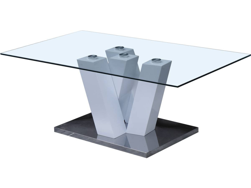 Mesa de centro "Gaya" - 110 x 60 x 40 cm - Lacado Blanco