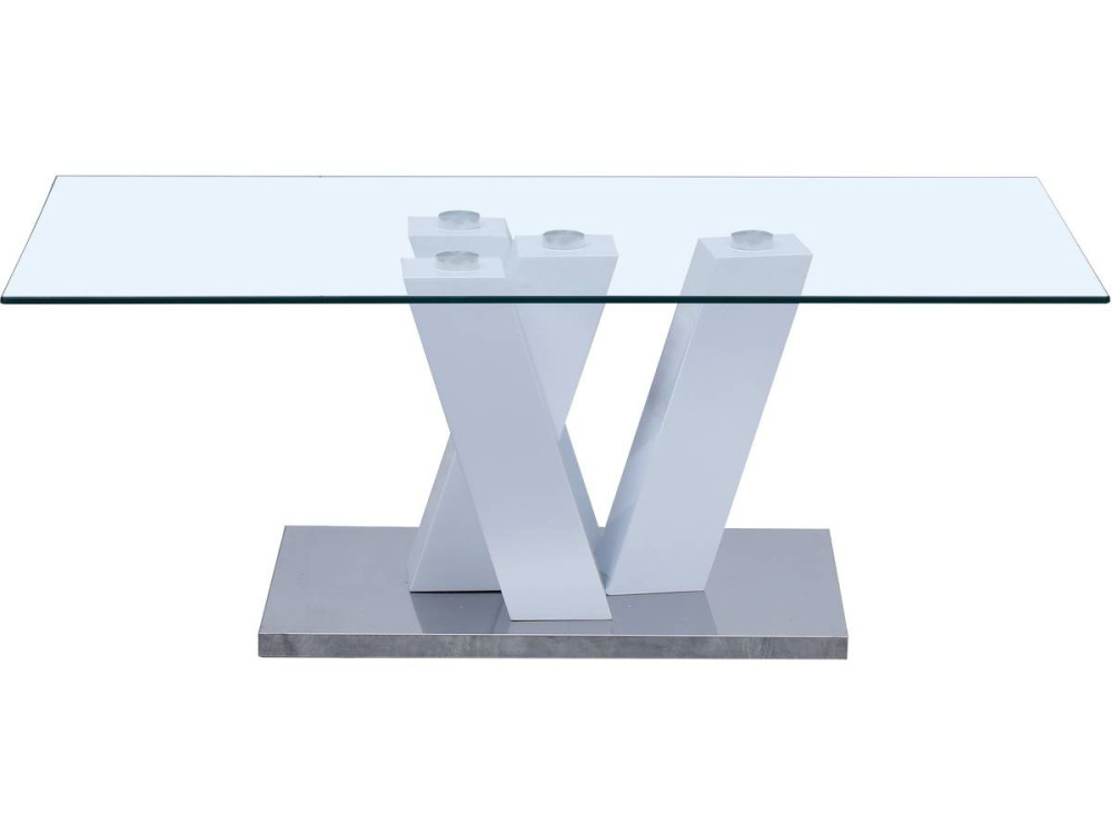 Mesa de centro "Gaya" - 110 x 60 x 40 cm - Lacado Blanco