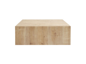 Mesa baja de MDF "Prizma" - 90 x 90 x 35 cm - Roble zafiro
