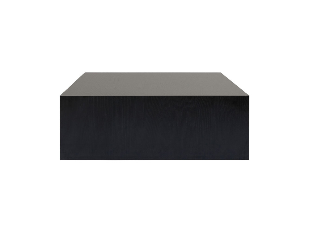 Mesa baja MDF "Prizma" - 90 x 90 x 35 cm - Madera negra